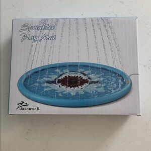 Jasonwell Blue Sprinkler Shark Play Mat